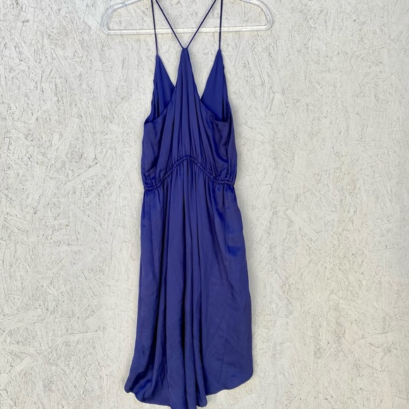 Blue Life Spaghetti Strap V-Neck High Low Dress M - Picture 3 of 8